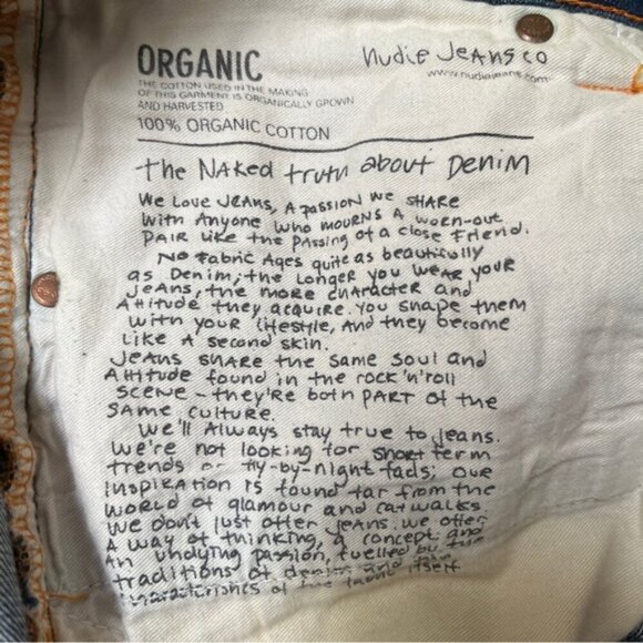 Nudie Jeans Grim Tim Denim Sz 32 - Picture 9 of 16